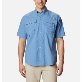 Columbia PFG Bahama II Short Sleeve, Camisa Azules Para Hombre | 125346-FGA